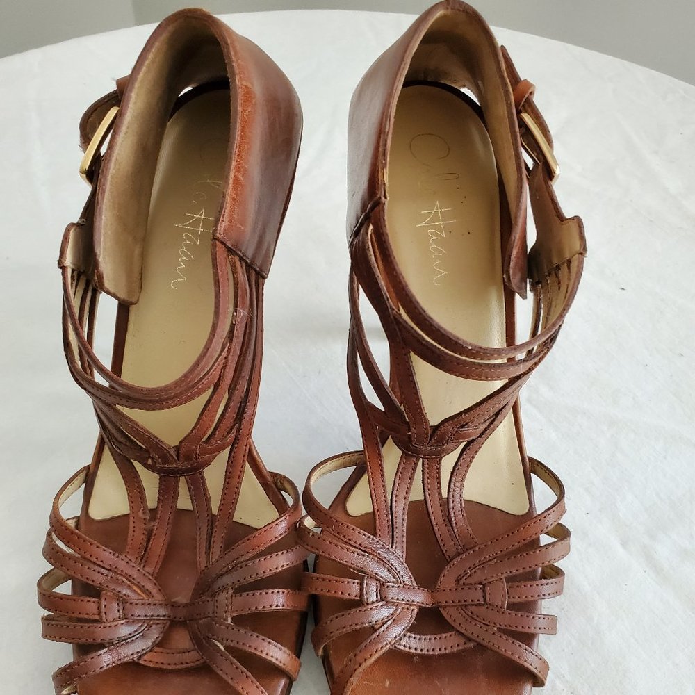 Cole Haan Saddle Leather Strappy Heels